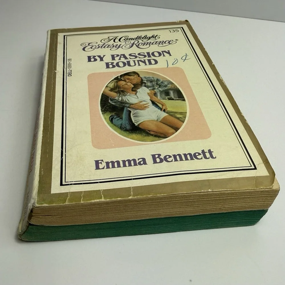 Candlelight Ecstasy Romance Paperback Books Lot of 2 80's First Printing